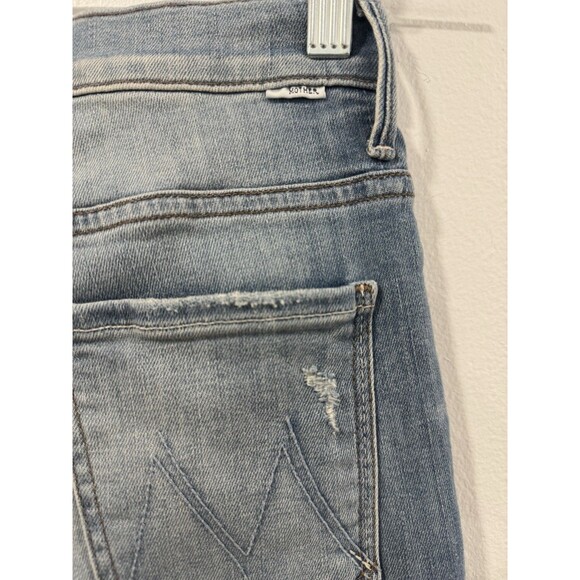 MOTHER The Insider Crop Step Fray Jeans Womens 26 Shake Well Made In USA - Picture 4 of 9